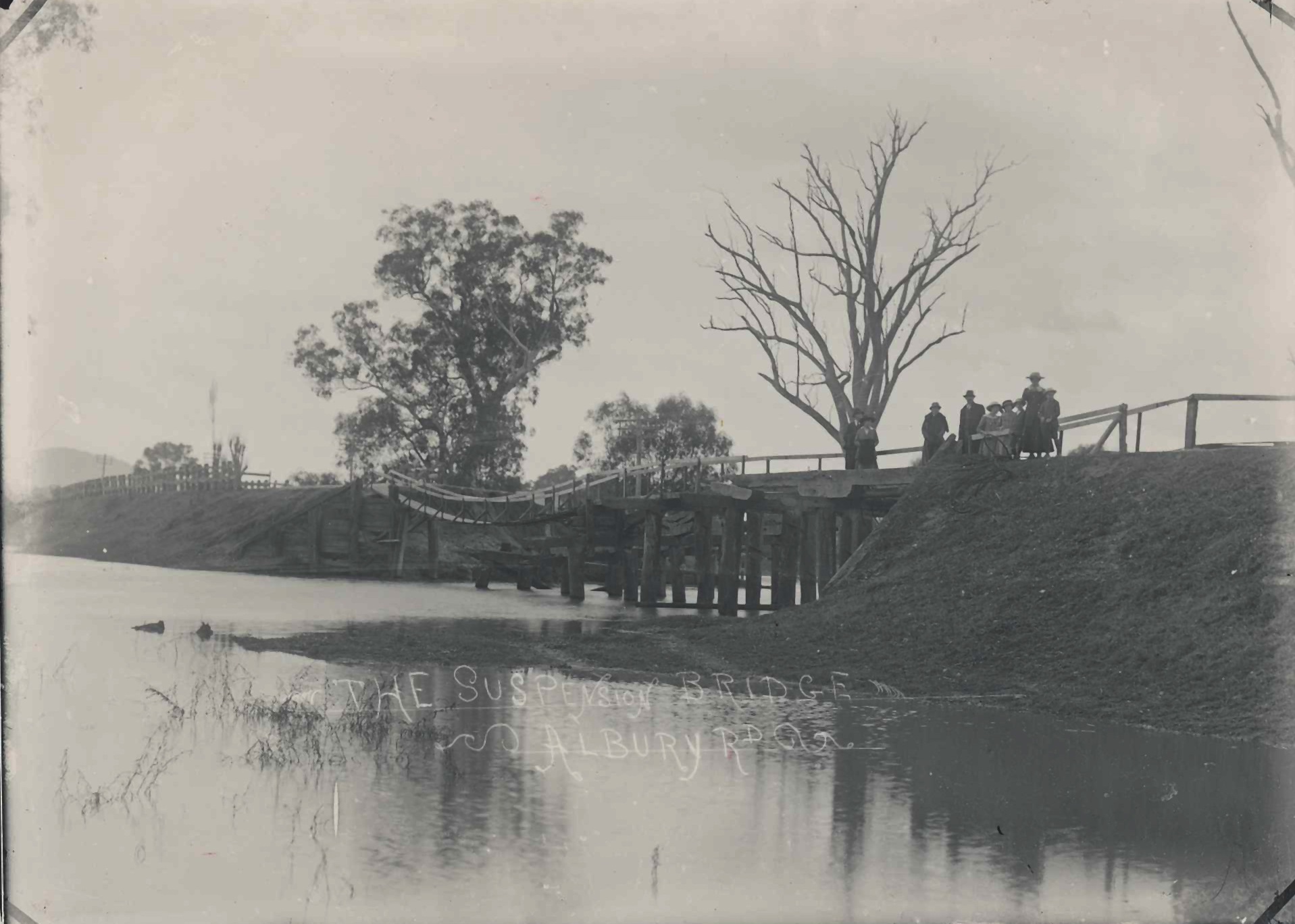 Suspension Bridge 1917 floods 32-A